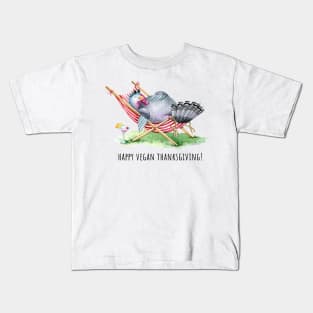 Happy vegan thanksgiving Kids T-Shirt